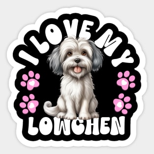 I Love My Lowchen Sticker